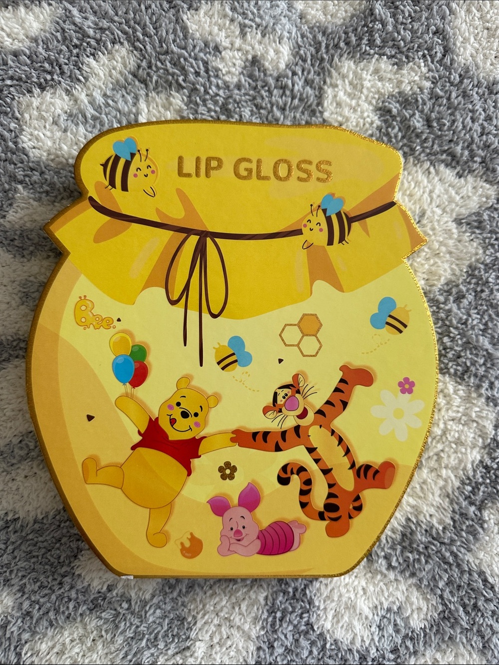 Disney Winnie the Pooh Yellow Honey Pot Lip Gloss Set